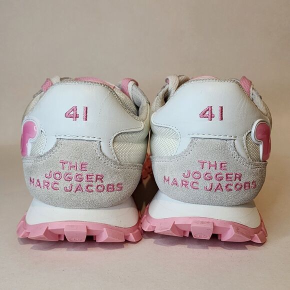 Marc Jacobs Sneakers The Jogger Pink Suede Womens Size US 11 Euro 41 - Picture 5 of 12
